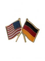 Anstecker Pin Flaggen USA Deutschland