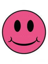 Aufnäher Smiley Pink