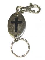Schlüsselanhänger Kreuz Platte
