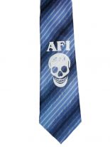 Krawatte AFI blau gestreift gebunden