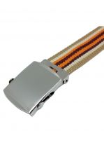 Gürtel orange beige gestreift