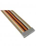 Gürtel orange beige gestreift