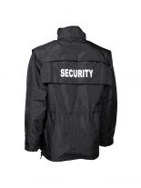 Jacke wasserdicht Security schwarz