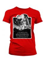 Star Wars Girlie T-Shirt Deathstar Poster