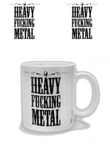Heavy Fucking Metal Kaffeetasse weiß