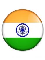 2 Button Flagge Indien
