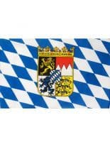 Fahne Bayern mit Wappen und Rauten