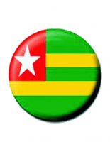 2 Button Fahne Togo