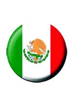 2 Button Fahne Mexiko