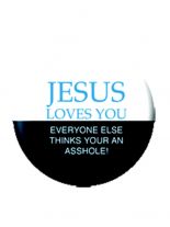 2 Button Jesus Loves you