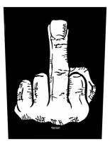 TPM Rückenaufnäher Finger