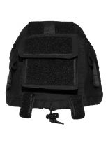 Helmbezug mit Taschen verstellbar schwarz