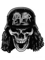 Aufnäher Slayer Wehrmacht Skull Cut Out