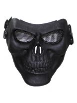 Gitter Schutzmaske Skull schwarz