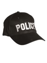 Baseball Cap Police schwarz