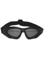 Airsoftbrille schwarz mit Gittereinsatz