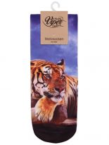 Sneaker Socken bedruckt Tiger