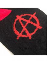 Socken Anarchy schwarz rot medium