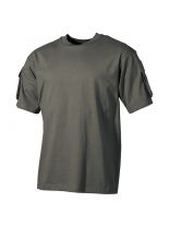 US Militär T-Shirt oliv mit Ärmeltaschen