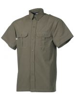Kurzarm Outdoor Hemd oliv