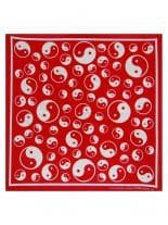 Bandana Yin und Yang rot