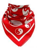 Bandana Yin und Yang rot