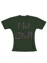 Girl T-Shirt Hot Stuff in oliv