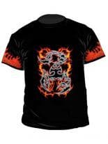 T-Shirt Flammen Skorpion