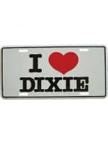 Autoschild I Love Dixie