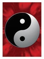 3 Yin und Yang Postkarten