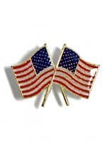 Anstecker Doppel Fahne USA