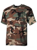 US Militär T-Shirt Woodland