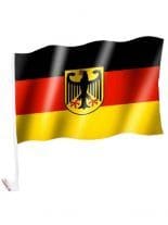 Deutschland mit Wappen Autofahne