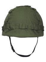 US Helm mit Stoffbezug oliv