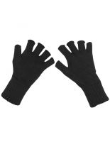 Fingerlose Handschuhe schwarz
