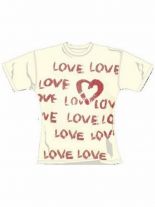 Girl T-Shirt Love weiß