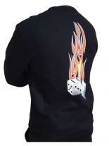 Sweatshirt brennende Würfel