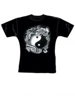 Girl T-Shirt Yin Yang Drache