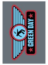 Green Day Poster Fahne Logo