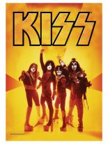 KISS Poster Fahne Gold