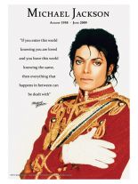 3 Michael Jackson Loved Postkarte