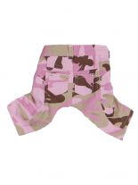Hunde Jeans Hose Camouflage pink