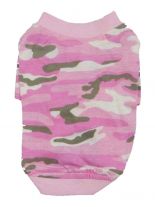 Hunde T-Shirt pink Camouflage