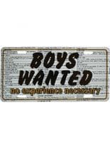 Autoschild Boys Wanted