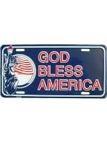 Autoschild God bless America