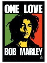 Bob Marley Poster Fahne one Love