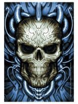 Spiral Collection Plugged Skull Posterfahne