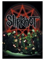 Slipknot Poster Fahne Below Pentagramm in Circle