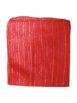 Lurex Tuch rot und multicolor