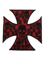 Aufnäher Eisernes Kreuz rot